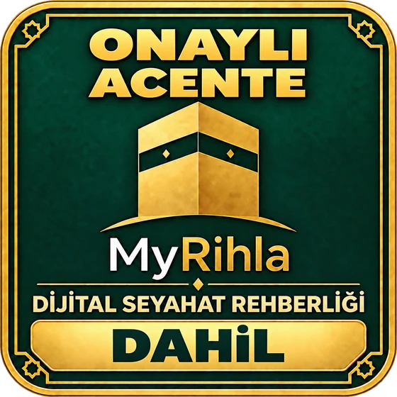 Mühür: MyRihla onaylı acente, dijital seyahat rehberliği dahil